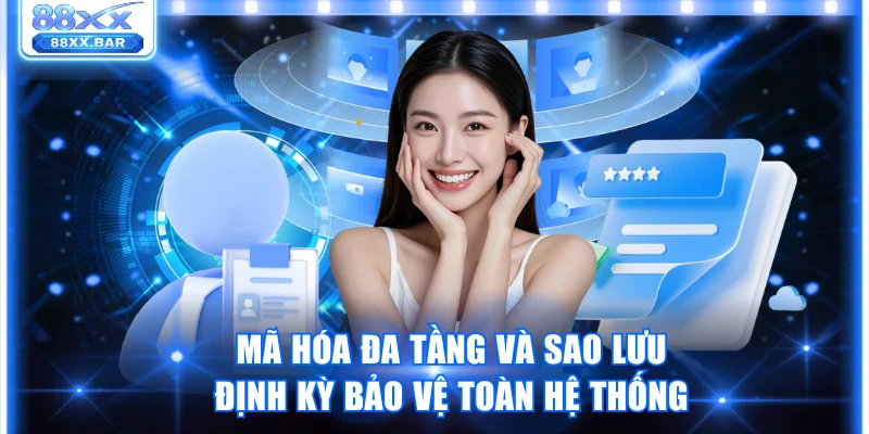 Mã hóa đa tầng và sao lưu định kỳ bảo vệ toàn hệ thống